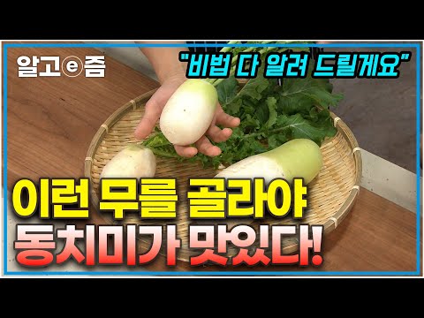 한국인이 가장 좋아하는 겨울 동치미 담그는 방법! 맛있는 무를 고르는 법부터 다양한 꿀팁까지 이 영상 하나로 끝┃최고의 요리비결┃알고e즘┃최고의 요리비결┃알고e즘