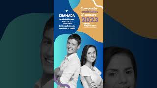 Convocação para matrícula 2ª semestre 2023  1ª CHAMADA  MATRÍCULA DIAS  E 