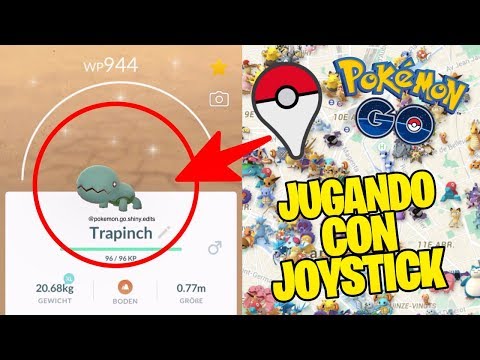 PROBANDO JOYSTICK/H4CK CON COMMUNITY DAY DE TRAPINCH! POKEMON GO!