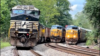 NS & CSX Meets! Connellsville Yard Job Derailment - CSX Keystone Subdivision