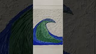 Textured Art Of Dea Waves