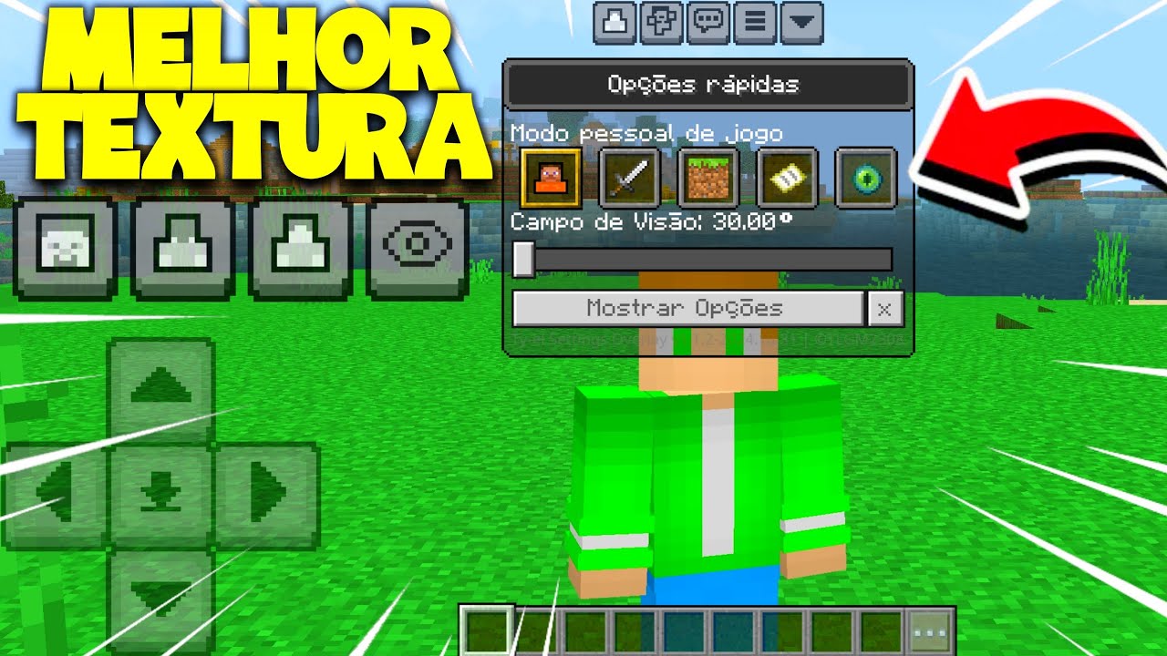 MELHOR TEXTURA COM BOTÃO F5 E VÁRIAS OUTRAS OPÇÕES PARA MINECRAFT PE 1. ...