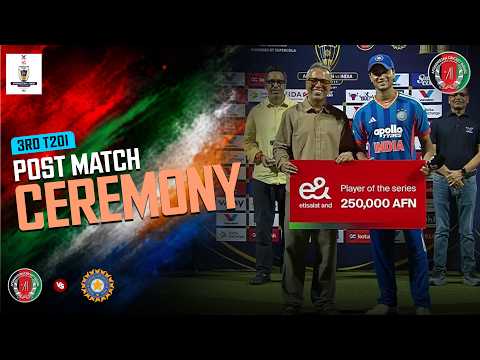 Post Match Ceremony | Afghanistan vs India | Match 03 | T20I Series 2026 | ACB | 31A1T