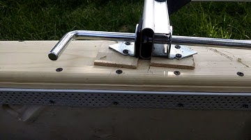 Changing a canoe into a trimaran sailboat, part ten