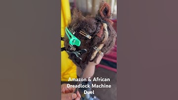 African & Amazon Dreadlock Machine Duel on Wavy Hair #dreadlockmachine #locs