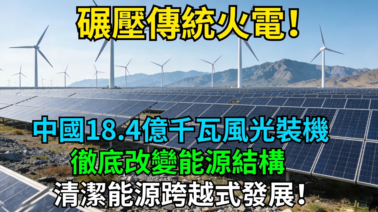碾壓傳統火電！中國18.4億千瓦風光裝機，徹底改變能源結構，清潔能源跨越式發展！#科普#超級工程#中國基建#建造#中國製造#工程#能源