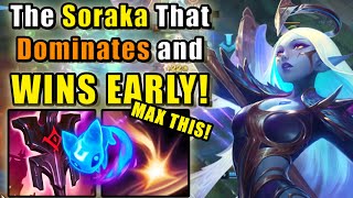 The Soraka that Dominates and WINS EARLY! | Diamond Support | Patch 14.9