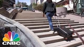 This Smart Suitcase Traverses Stairs Like A Tank | The Pulse | CNBC