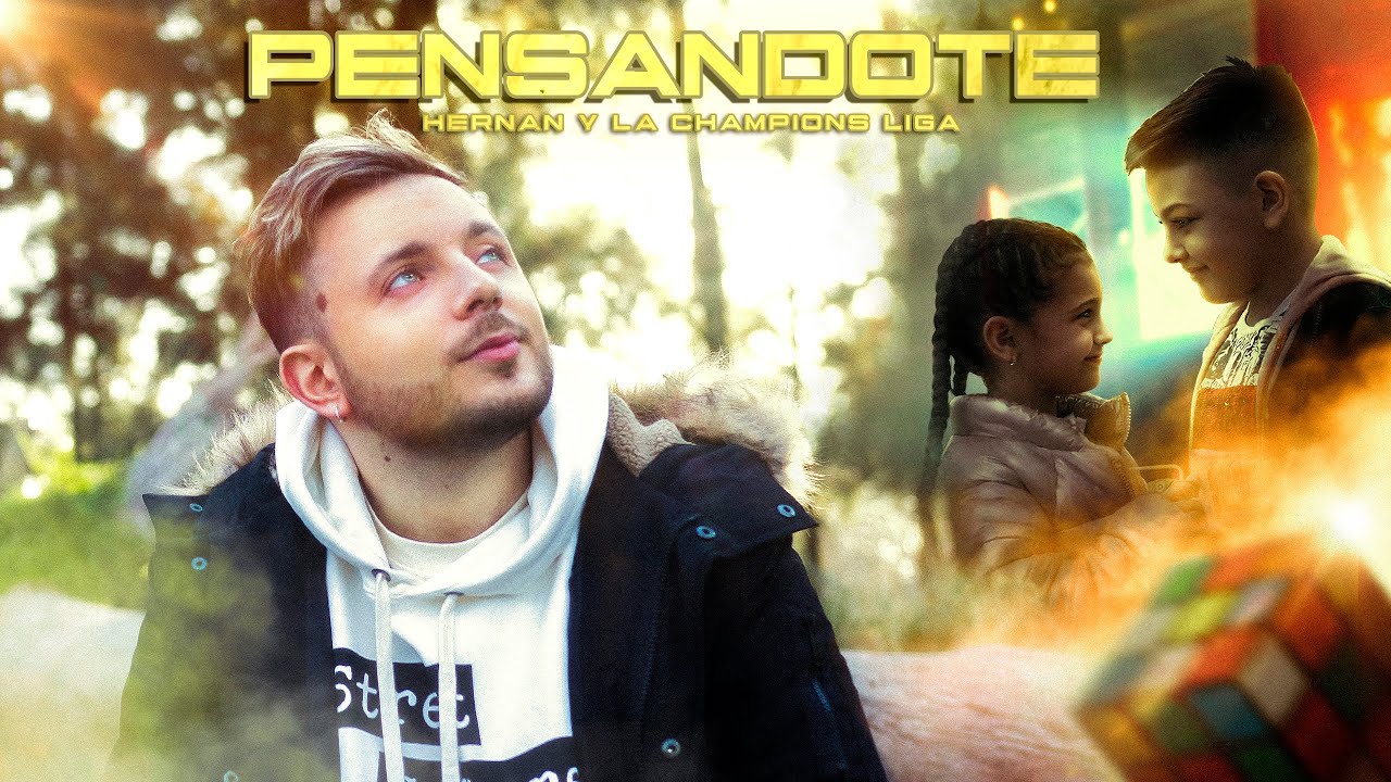 Imagen del video oficial de “Pensándote”, de Hernán y La Champions Liga