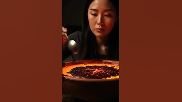 Lava muckbang AiSMR #satisfying #ai #asmr #food #foryou #funny #knifeskills #satisfy #glassknife