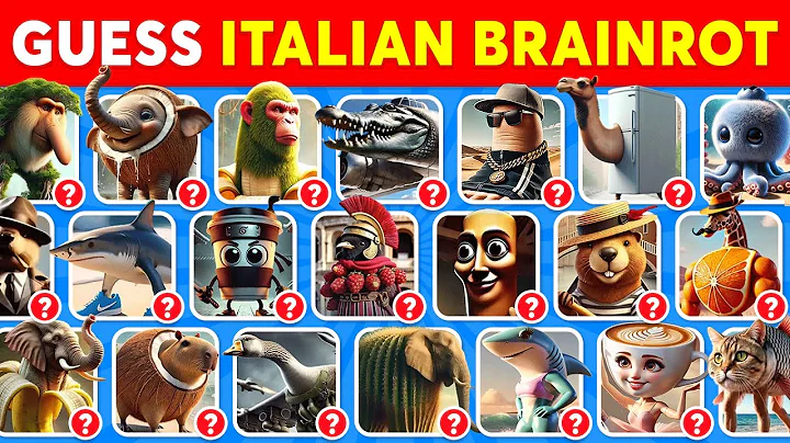 Guess Italian Brainrot Animals In 5 Seconds | 100 Famous Brainrot Memes  🧠🐘🦈💫