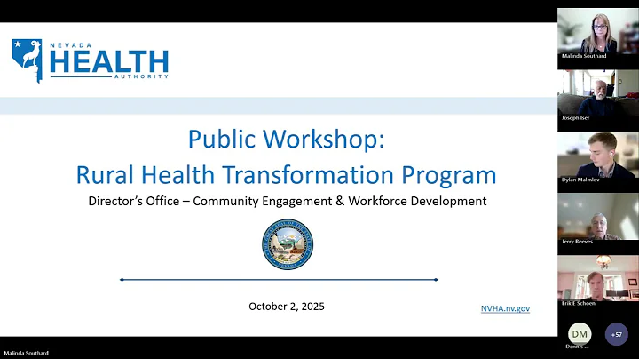 Rural Health Transformation - First Public Workshop - 10/2/2025