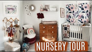 BABY GIRL BOHEMIAN NURSERY TOUR & ORGANISATION | Roseyhome