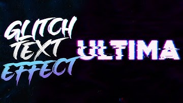 HOW TO MAKE A GLITCH TEXT EFFECT EASILY! - Adobe Photoshop Tutorial