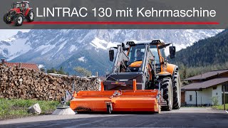 Kehrmaschine am Traktor I Lindner Lintrac 130