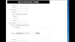 How to create Registration form is ASP.NET C# with MS SQL Database