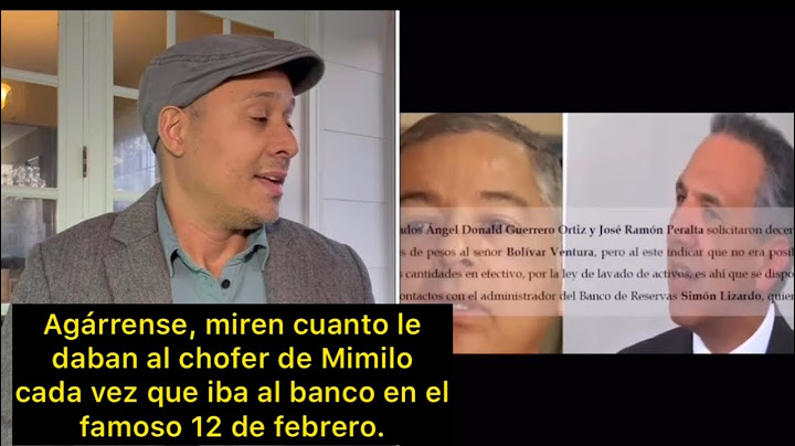 Increible, cuantos millones sacaba el chofer de Mimilo cada vez que iba a banreservas, agárrese.