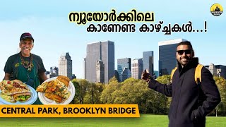 #203 - New York in One day - Dosa Man, Central Park, Brooklyn, Wall street || Part 07-Malayalam Vlog