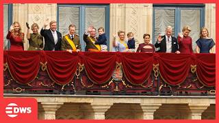 Watch Luxembourgs Grand Duke Guillaume & Grand Duchess Stéphanie Appear On Palace Balcony Aq1E