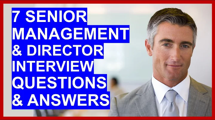 7 SENIOR MANAGER / DIRECTOR Interview Questions and Answers! - DayDayNews