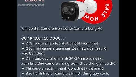 SĂN SALE- LẮP ĐẶT TRỌN BỘ CAMERA QUAN SÁT - 2021
