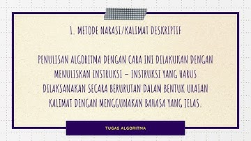 Gambaran Algoritma dalam kehidupan sehari-hari dengan 3 cara. Narasi, Flowchart, & Pseudo code