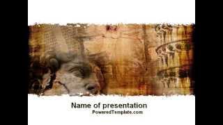 Italian Renascence PowerPoint Template by PoweredTemplate.com