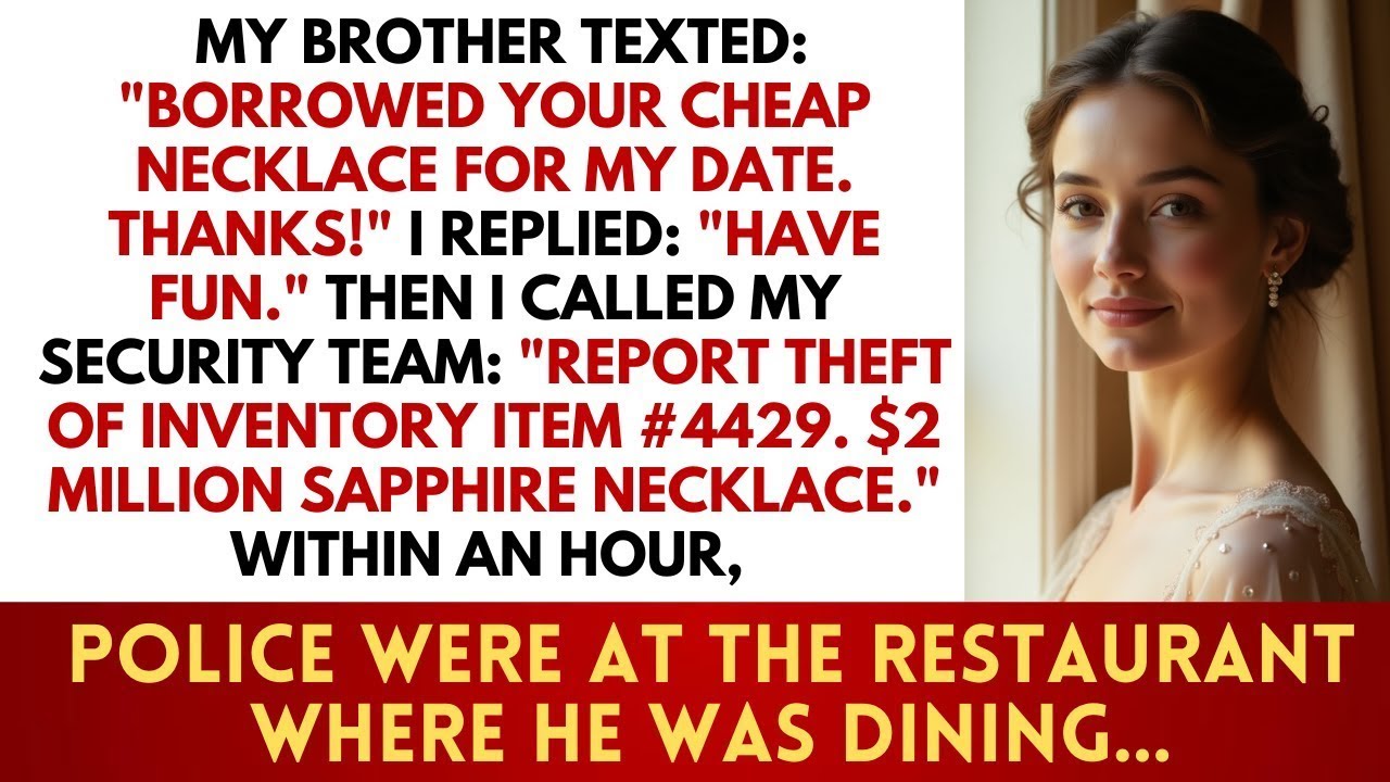 Brother Borrowed My "Cheap" Necklace for His Date—It Was a $2 Million Company Asset