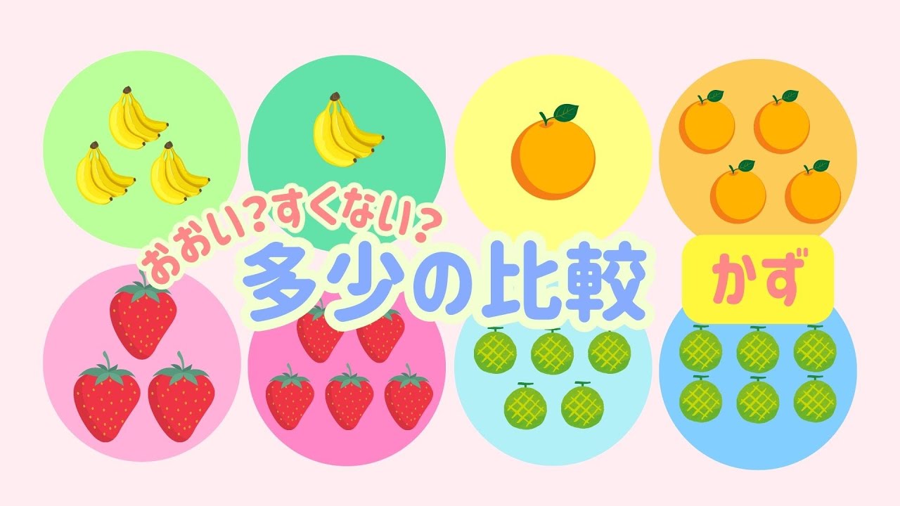 🚅🚖【どっちだ?】おおいすくない どっちだ?多少 比較☆多さくらべ☆知育☆こども向け知育動画☆幼児向け☆お受験対策☆お勉強 - YouTube