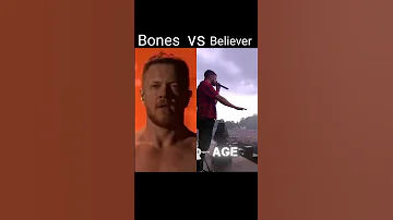 Imagine Dragons Bones vs Believer #livepeformance #noautotune #shorts