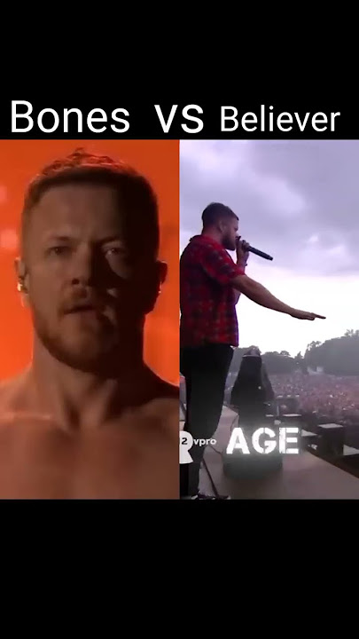 Imagine Dragons Bones vs Believer #livepeformance #noautotune #shorts