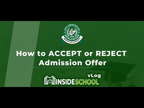 How to ACCEPT or REJECT Admission Offer on JAMB CAPS Portal