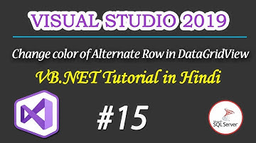Change color of Alternate Row in DataGridView Part 15