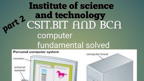 computer fundamental csit,BIT and BCA entrance top 80 questions solved #bit #csit #csit_solved #bca