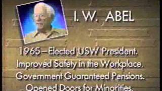 The death of labor leader I. W. Abel