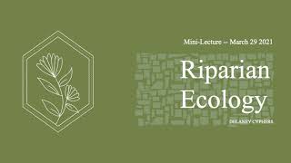 Riparian Ecology Mini-Lecture