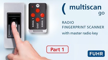 FUHR fingerprint scanner multiscan go | Operation | Part 1 – Introduction and important advice