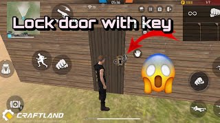 How to make door key system in Free Fire (MAX) CRAFTLAND - Gamer Id47