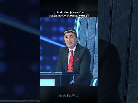 Shohjahon Jo’rayevdan Master