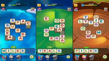 Words Mahjong (-by Appsulove) - free word game for Android and iOS - gameplay.