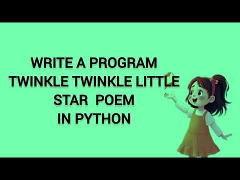 Python Program | Twinkle Twinkle using print() 🐍✨ | Beginner