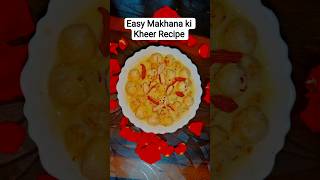Makhana Kheer Recipe | Navratri Special Vrat Sweet | Phool Makhana Dessert #shorts #makhanarecipe