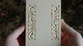 A mix of chip carving and relief carving