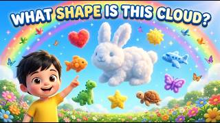 โ๏ธ Cloud Shapes Game for Kids | what shape is this cloud | kid flora learn