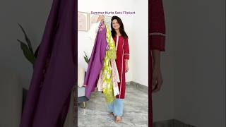 Summer Kurta Set Haul Flipkart, Best Pure Cotton Kurti Pant Dupatta Haul, Flipkart Latest Collection