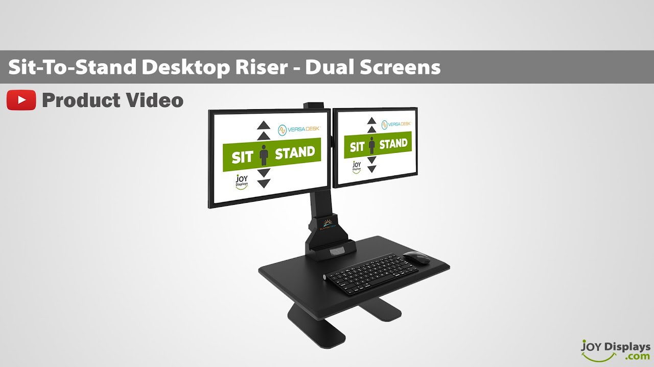 Height Adjustable Monitor and keyboard Stand Dual Screen Desktop