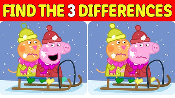 Peppa Pig: Spot the Difference Quiz!🐷 🐽| Can You Find 3 Mistakes?