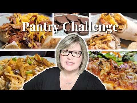 Real Life No Waste NO SPEND Pantry Challenge Quick Easy Meals On A Budget Pantry Cooking Ideas
