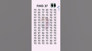 challenge your self to spot 37! in 3 sec? Super Sharp Eyes Can! 🔍👀#brainteasers#iq#shorts