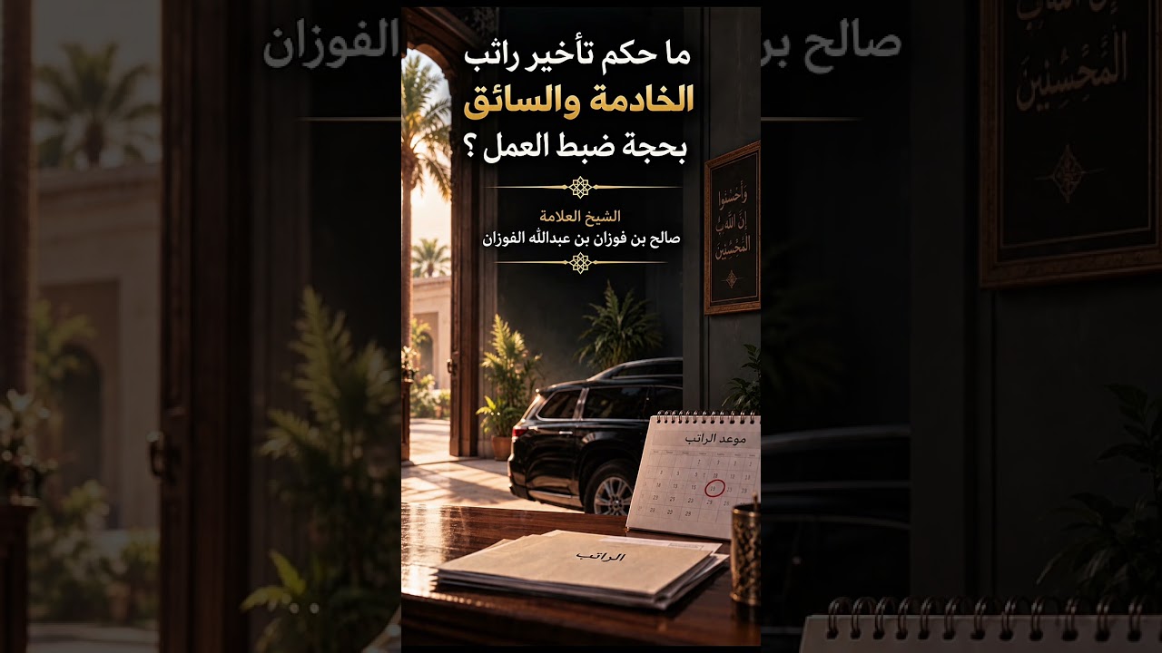 ما حكم تأخير راتب الخادمة والسائق بحجة ضبط العمل ؟ الشيخ العلامة صالح بن فوزان بن عبدالله الفوزان .